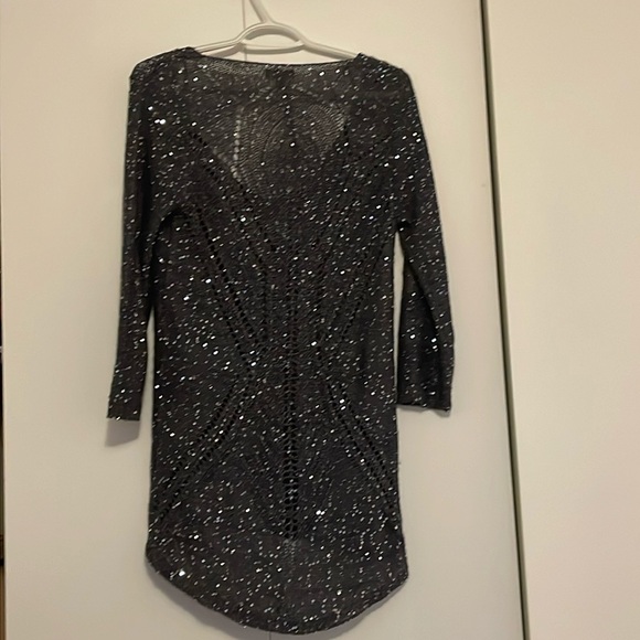 Women’s NWT grey sweater sequin sweater - Picture 2 of 5
